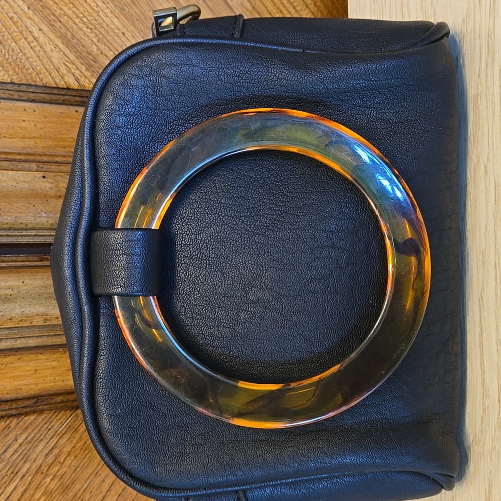 Anthropologie Lucite-Handled Mini Crossbody Bag